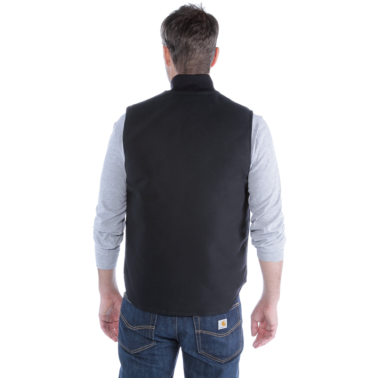 RELAXED FIT FIRM DUCK INSULATED RIB COLLAR VEST