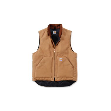 RELAXED FIT FIRM DUCK INSULATED RIB COLLAR VEST