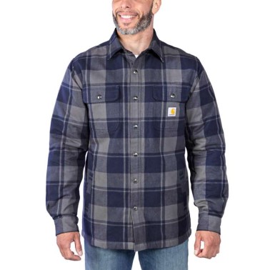 RELAXED FIT HEAVYWEIGHT FLANNEL SHERPA-LINED SHIRT JAC