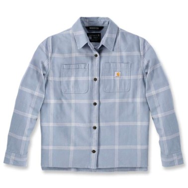 RUGGED FLEX™ LOOSE FIT MIDWEIGHT FLANNEL LONG-SLEEVE PLAID SHIRT