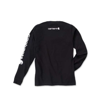 RELAXED FIT HEAVYWEIGHT LONG-SLEEVE LOGO SLEEVE GRAPHIC T-SHIRT