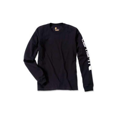 RELAXED FIT HEAVYWEIGHT LONG-SLEEVE LOGO SLEEVE GRAPHIC T-SHIRT