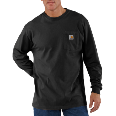 LOOSE FIT HEAVYWEIGHT LONG-SLEEVE POCKET T-SHIRT