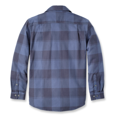 LOOSE FIT HEAVYWEIGHT FLANNEL LONG-SLEEVE PLAID SHIRT