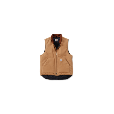 RELAXED FIT FIRM DUCK INSULATED RIB COLLAR VEST ( V01 )