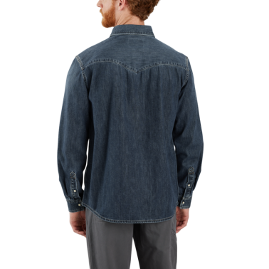 MONTANA RELAXED FIT MIDWEIGHT DENIM LONG-SLEEVE SNAP FRONT SHIRT