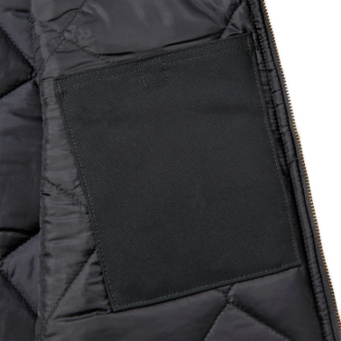 RELAXED FIT FIRM DUCK INSULATED RIB COLLAR VEST ( V01 )