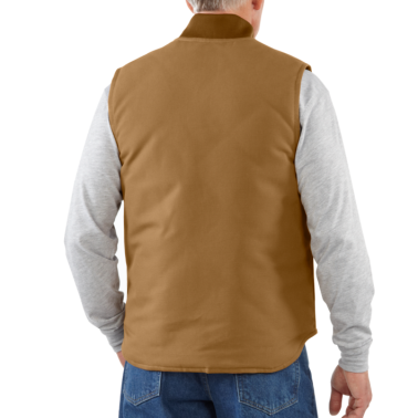 RELAXED FIT FIRM DUCK INSULATED RIB COLLAR VEST ( V01 )