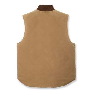 RELAXED FIT FIRM DUCK INSULATED RIB COLLAR VEST ( V01 )